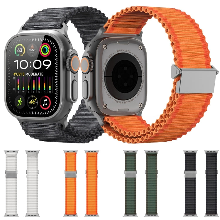 For Apple Watch Series 9 45mm DUX DUCIS YC Series Ocean Nylon Watch Band(Dark Grey) - Watch Bands by DUX DUCIS | Online Shopping South Africa | PMC Jewellery | Buy Now Pay Later Mobicred