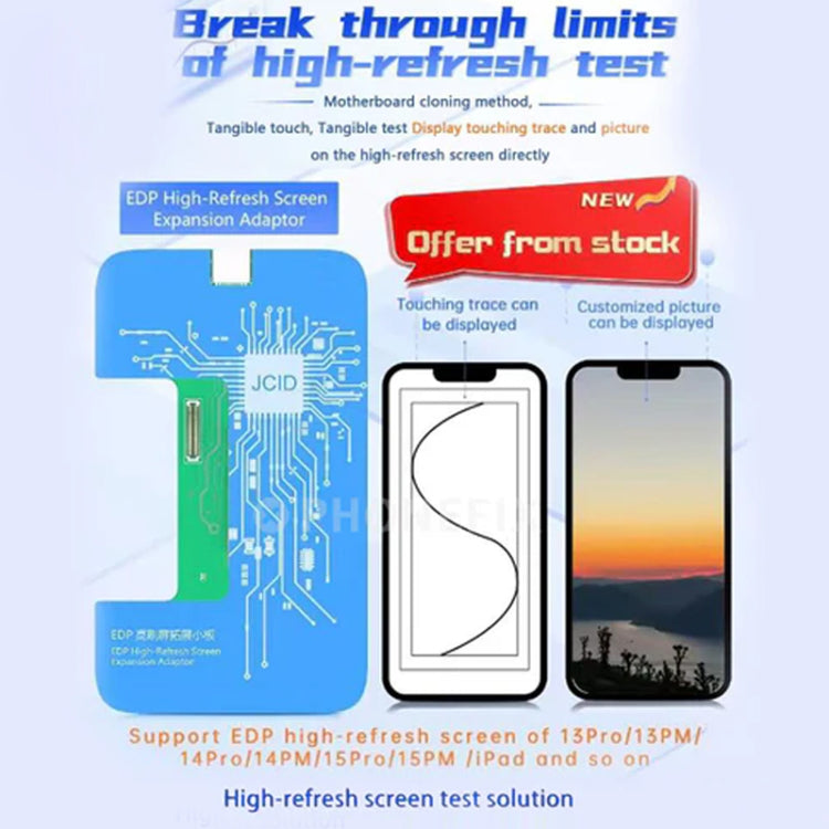 JCID EDP High-Refresh Screen Expansion Adaptor For iPhone/iPad - Test Tools by JC | Online Shopping South Africa | PMC Jewellery | Buy Now Pay Later Mobicred