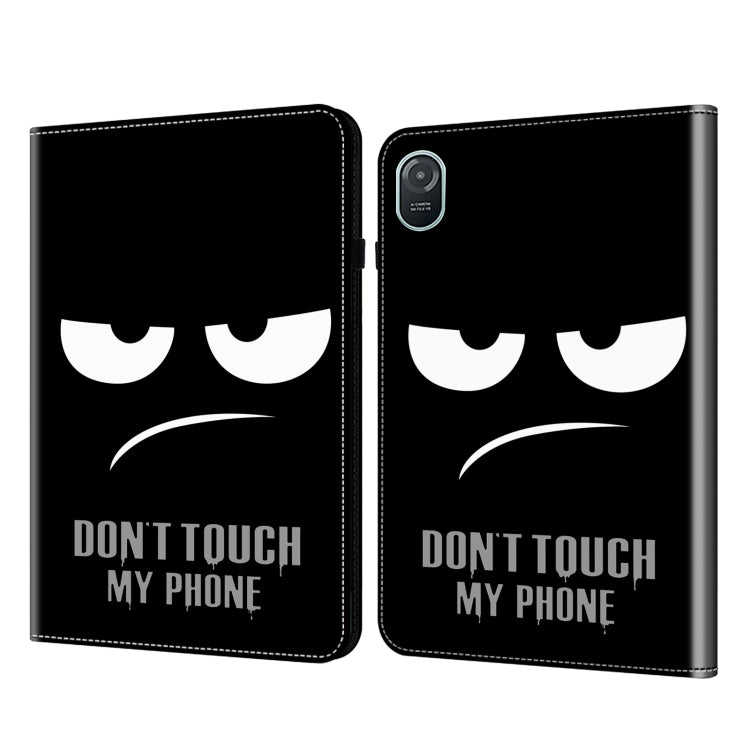 For Honor Pad 8 Crystal Texture Painted Leather Tablet Case(Dont Touch My Phone) - Honor by PMC TechLife | Online Shopping South Africa | PMC TechLife | Buy Now Pay Later Mobicred