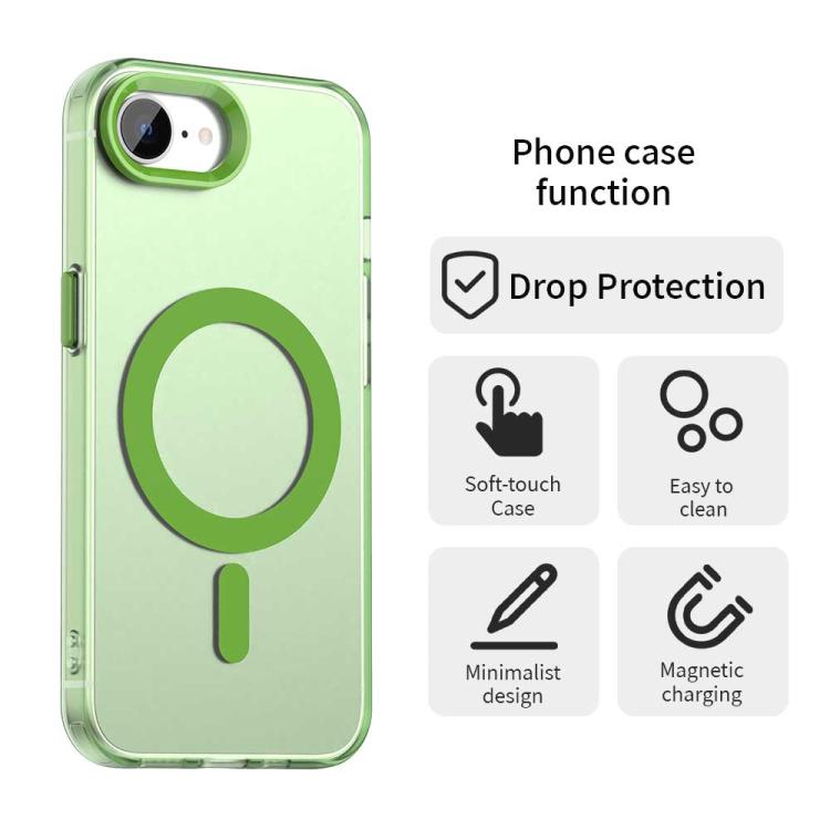 For iPhone 16e Candy Magsafe PC Hybrid TPU Phone Case(Green) - iPhone 16e Cases by PMC TechLife | Online Shopping South Africa | PMC TechLife | Buy Now Pay Later Mobicred