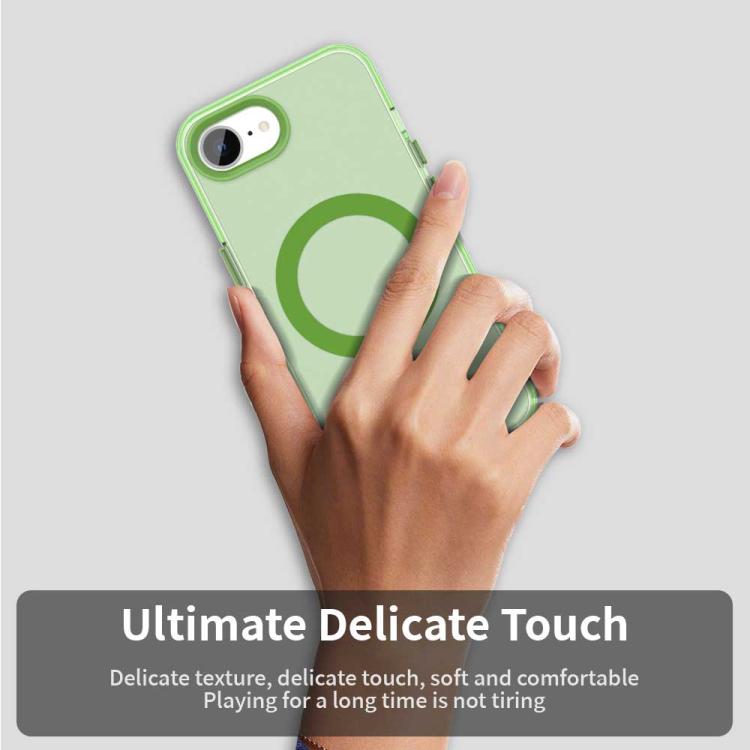 For iPhone 16e Candy Magsafe PC Hybrid TPU Phone Case(Green) - iPhone 16e Cases by PMC TechLife | Online Shopping South Africa | PMC TechLife | Buy Now Pay Later Mobicred
