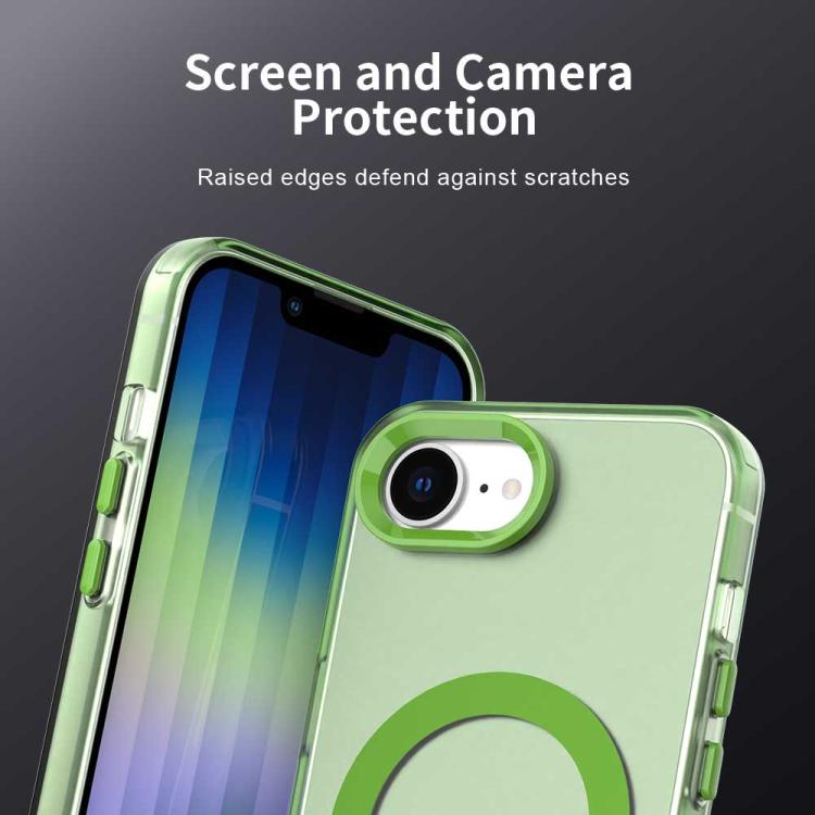 For iPhone 16e Candy Magsafe PC Hybrid TPU Phone Case(Green) - iPhone 16e Cases by PMC TechLife | Online Shopping South Africa | PMC TechLife | Buy Now Pay Later Mobicred