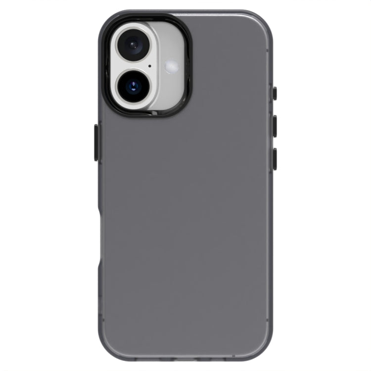 For iPhone 16 Candy PC Hybrid TPU Shockproof Phone Case(Black) - iPhone 16 Cases by PMC Jewellery | Online Shopping South Africa | PMC Jewellery | Buy Now Pay Later Mobicred