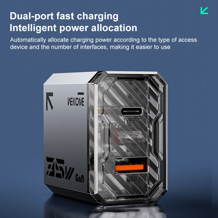 WK WP-U23 Pioneer Series 35W USB-C / Type-C, USB GaN Fast Charger, Plug Type:UK Plug(Tarnish) - free shipping - PMC TechLife - Order now!