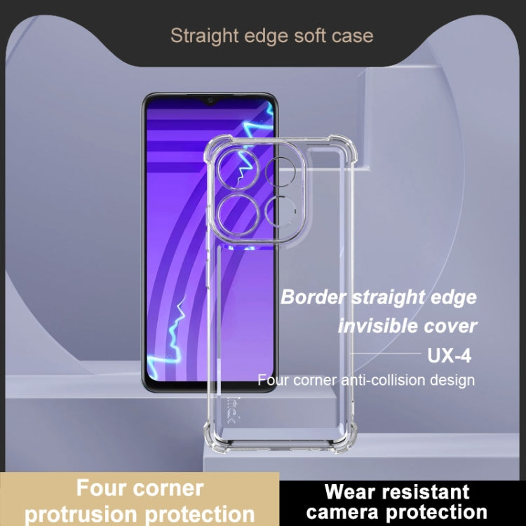 For Tecno Spark Go 2023 IMAK UX-4 Series Four-corner Shockproof Phone Case(Transparent) - Tecno Cases by imak | Online Shopping South Africa | PMC TechLife | Buy Now Pay Later Mobicred