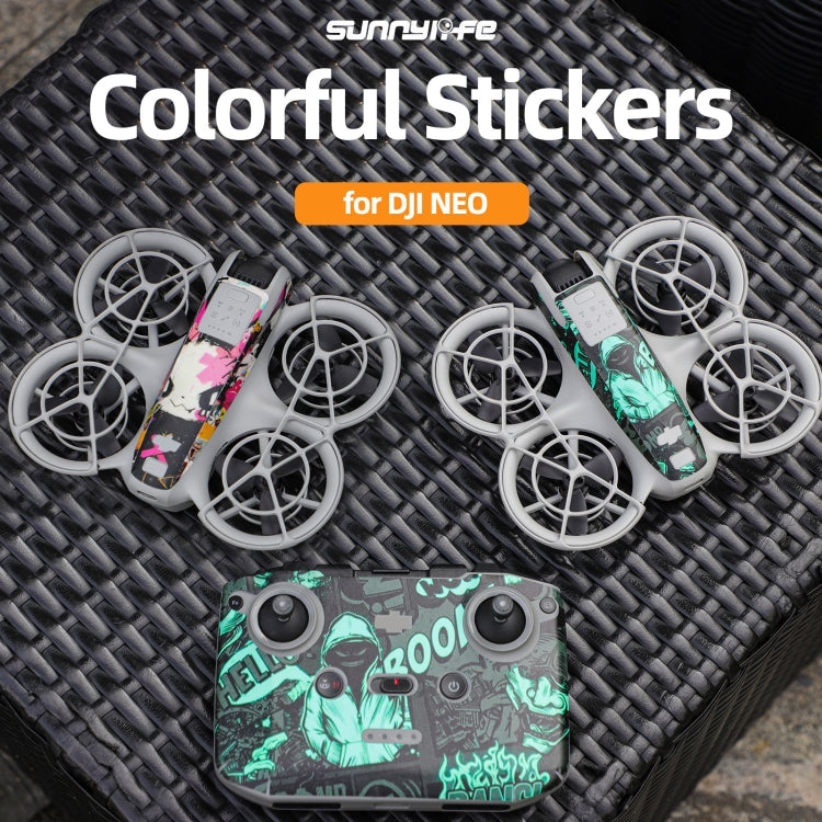 For DJI Neo Drone Body Remote Control Protective Sticker(Pink Rabbit) - free shipping - PMC TechLife - Order now!