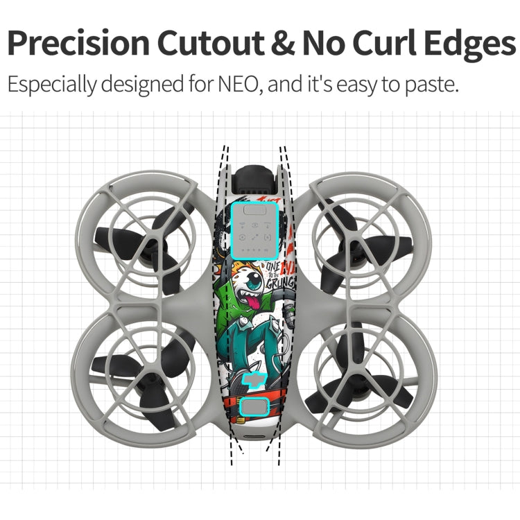 For DJI Neo Drone Body Remote Control Protective Sticker(Ghost Pop) - free shipping - PMC TechLife - Order now!