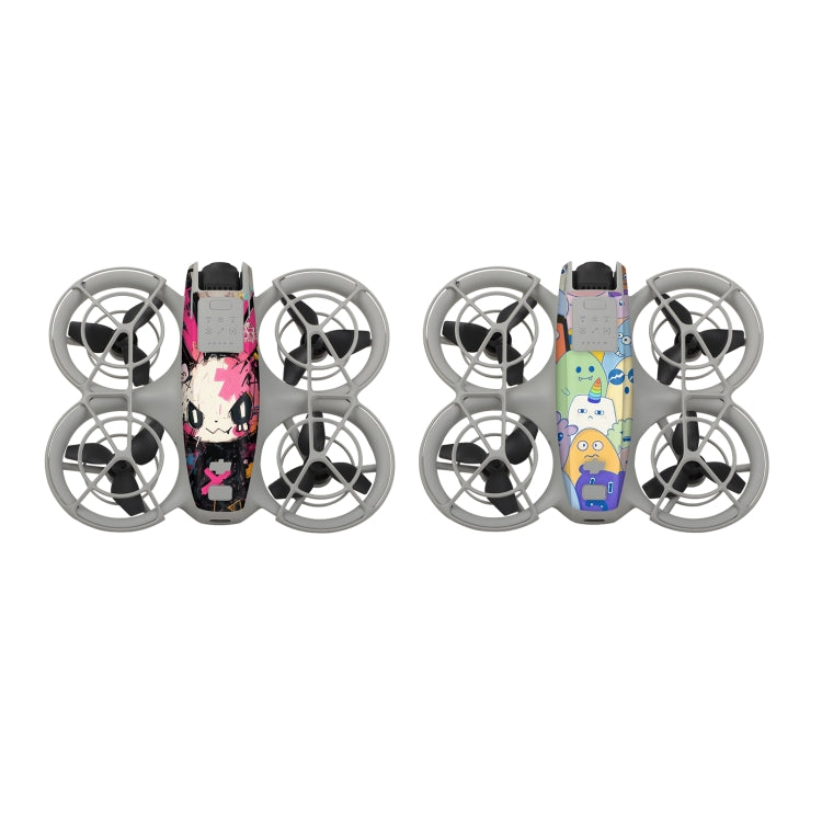 For DJI Neo 2pcs Combo Drone Body Protective Stickers(Pink Rabbit + Colorful Elf) - free shipping - PMC TechLife - Order now!