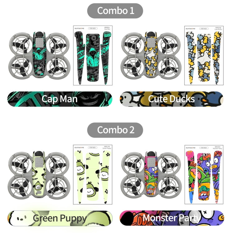 For DJI Neo 2pcs Combo Drone Body Protective Stickers(Desert Camo + Painting) - free shipping - PMC TechLife - Order now!