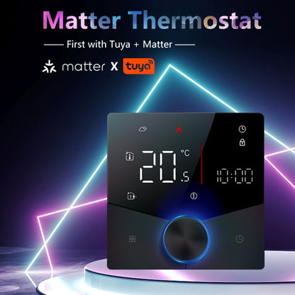 BHT-009GALW-MT Water Heating WiFi  WiFi Smart Home LED Thermostat with Matter(Black) - Thermostat & Thermometer by PMC Jewellery | Online Shopping South Africa | PMC Jewellery | Buy Now Pay Later Mobicred