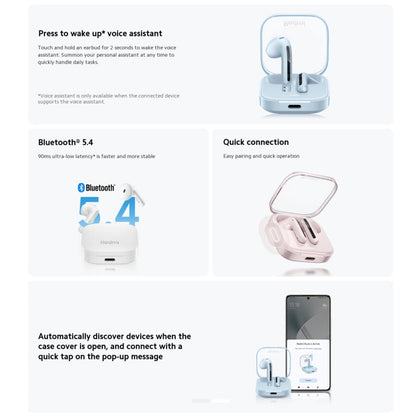 Original Xiaomi Redmi Buds 6 Active BT5.4 In-ear True Wireless Earbuds(White) - In Ear Wired Earphone by Xiaomi | Online Shopping South Africa | PMC Jewellery | Buy Now Pay Later Mobicred