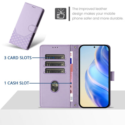 For Ulefone Note 18 Ultra Honeycomb Embossing RFID Leather Phone Case(Light Purple) - Ulefone Cases by PMC Jewellery | Online Shopping South Africa | PMC Jewellery | Buy Now Pay Later Mobicred