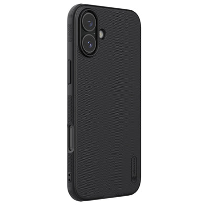 For iPhone 16 NILLKIN Frosted Shield Pro PC + TPU Phone Case(Black) - iPhone 16 Cases by NILLKIN | Online Shopping South Africa | PMC Jewellery | Buy Now Pay Later Mobicred