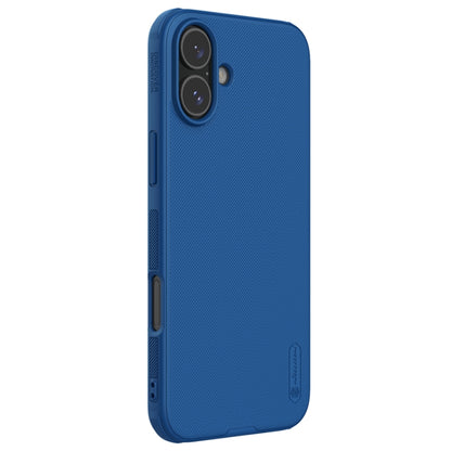 For iPhone 16 NILLKIN Frosted Shield Pro PC + TPU Phone Case(Blue) - iPhone 16 Cases by NILLKIN | Online Shopping South Africa | PMC Jewellery | Buy Now Pay Later Mobicred