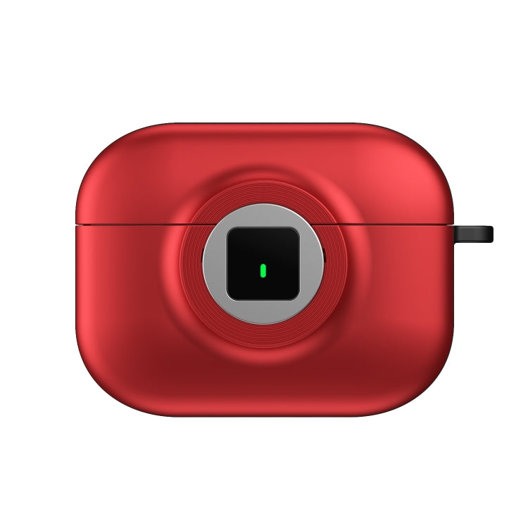 For AirPods 3 Camera Series PC + TPU Headset Shockproof Carbon Fibre Case(Red) - For AirPods 3 by PMC Jewellery | Online Shopping South Africa | PMC Jewellery | Buy Now Pay Later Mobicred