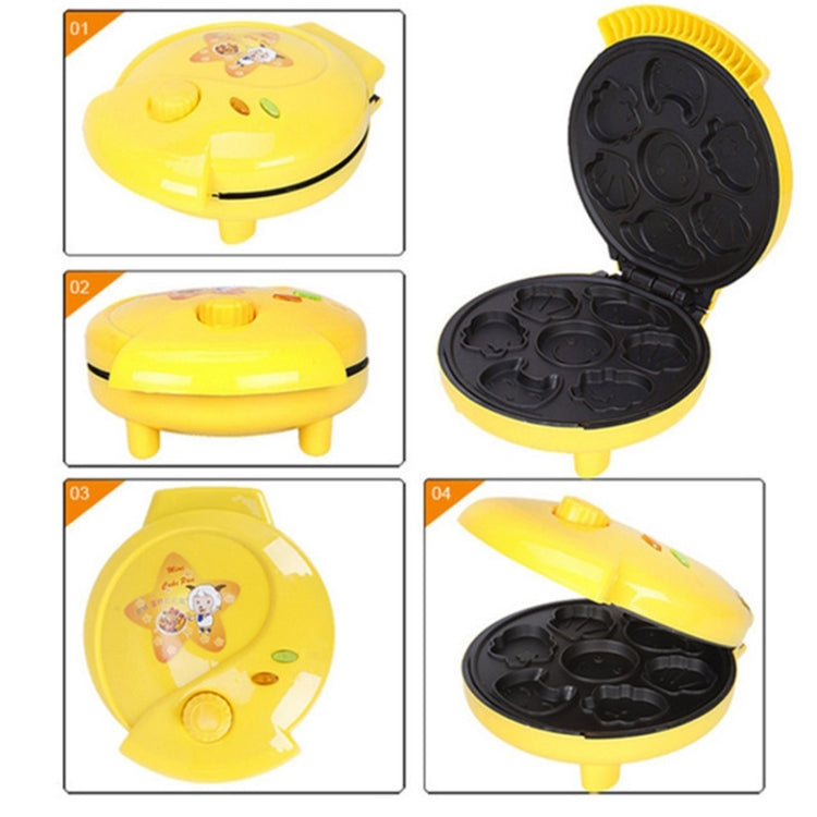 Household Cake Machine Double-sided Heating Baking Machine, Plug Type:AU Plug(Yellow) - free shipping - PMC TechLife - Order now!