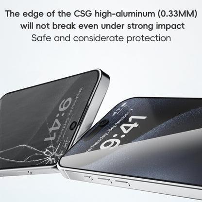 For iPhone 16 Pro ZGA 0.33mm 2.5D Anti-static Privacy Tempered Glass Film - Tempered Glass Film by ZGA | Online Shopping South Africa | PMC Jewellery | Buy Now Pay Later Mobicred