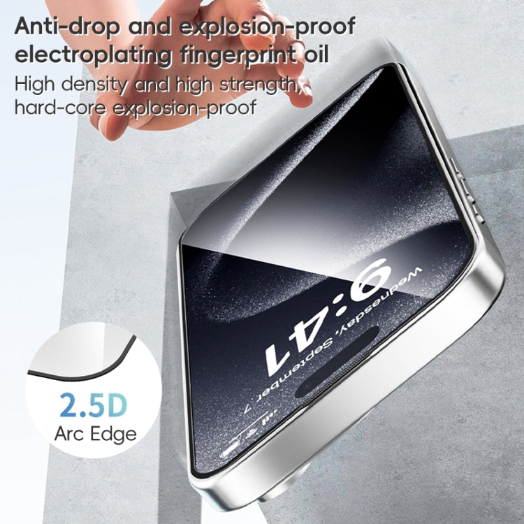 For iPhone 16 Plus ZGA 0.33mm 2.5D Anti-static HD Tempered Glass Film - free shipping - PMC Jewellery - Order now!