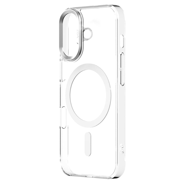 For iPhone 16 Plus ZGA Magsafe Clear PC Tempered Glass Phone Case(Transparent) - free shipping - PMC Jewellery - Order now!