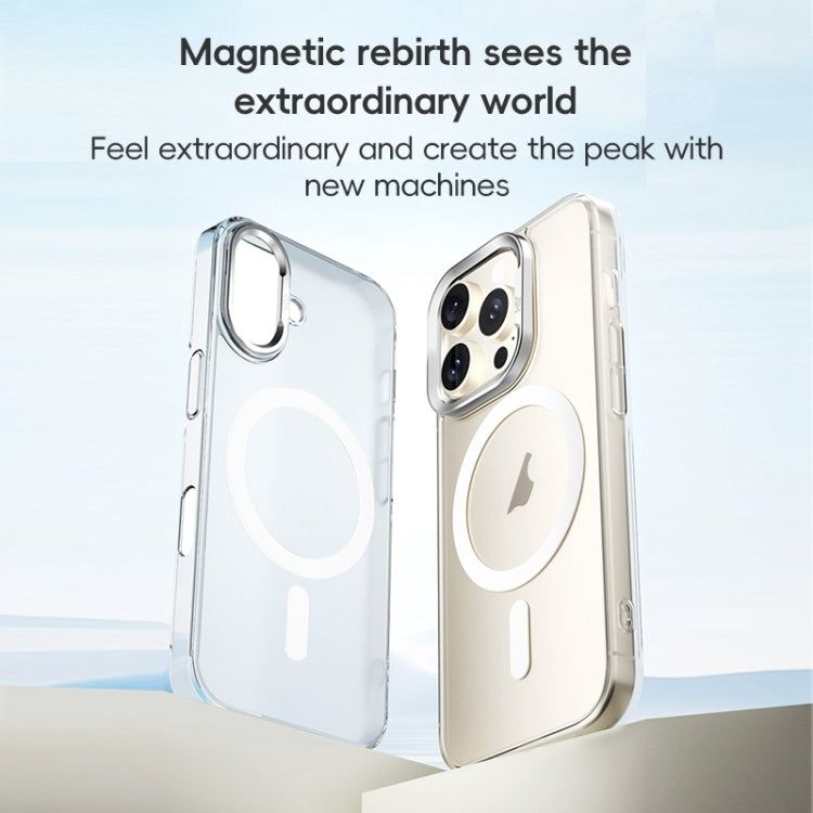 For iPhone 16 Plus ZGA Magsafe Clear PC Tempered Glass Phone Case(Transparent) - free shipping - PMC Jewellery - Order now!