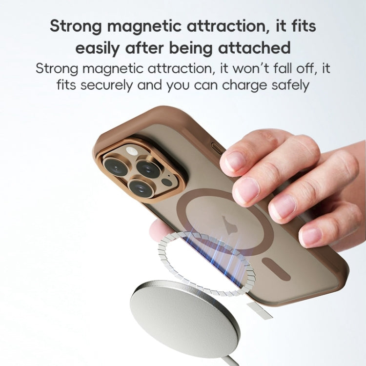 For iPhone 16 ZGA Magsafe Frosted PC Hybrid TPU Phone Case(Blue) - free shipping - PMC Jewellery - Order now!