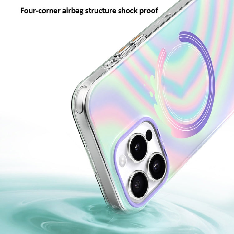 For iPhone 16 TGVIS Grace Series MagSafe Magnetic Phone Case(Mirror Flower) - iPhone 16 Cases by TGVIS | Online Shopping South Africa | PMC Jewellery | Buy Now Pay Later Mobicred