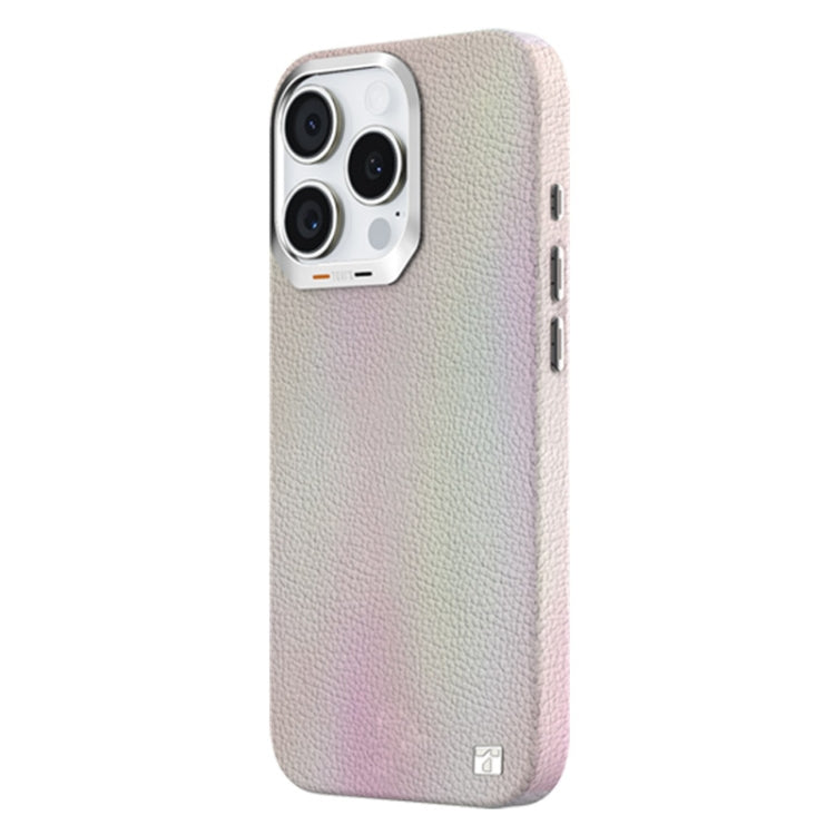 For iPhone 16 Pro Max TGVIS VIDA Series MagSafe Magnetic PU Leather Phone Case(White) - iPhone 16 Pro Max Cases by TGVIS | Online Shopping South Africa | PMC Jewellery | Buy Now Pay Later Mobicred