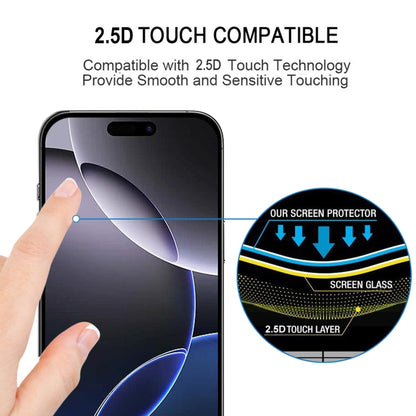 For iPhone 16 Pro Max Full Glue Screen Tempered Glass Film - iPhone 16 Pro Max Tempered Glass by PMC Jewellery | Online Shopping South Africa | PMC Jewellery | Buy Now Pay Later Mobicred