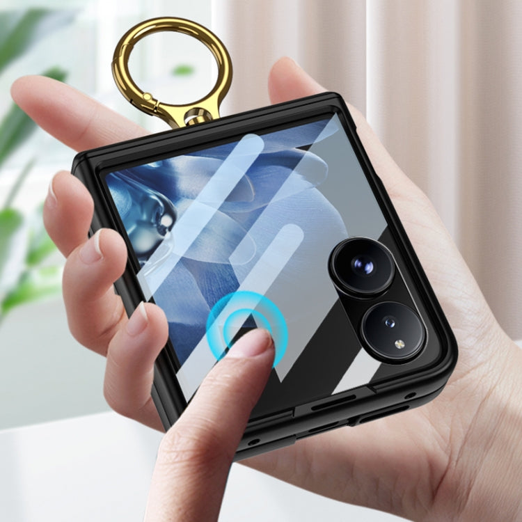 For Xiaomi Mix Flip GKK Integrated Magnetic Hinged Flip Case with Ring Holder(Black) - free shipping - PMC Jewellery - Order now!