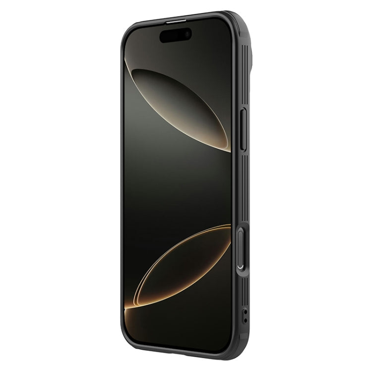 For iPhone 16 Pro NILLKIN CamShield Prop Translucent PC Phone Case(Black) - iPhone 16 Pro Cases by NILLKIN | Online Shopping South Africa | PMC Jewellery | Buy Now Pay Later Mobicred