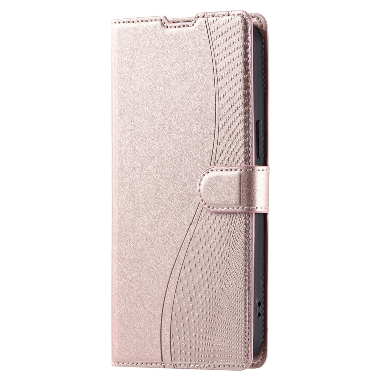 For Redmi K70 Voltage Ultra-thin Dot Leather Phone Case(Rose Gold) - K70 Cases by PMC Jewellery | Online Shopping South Africa | PMC Jewellery | Buy Now Pay Later Mobicred