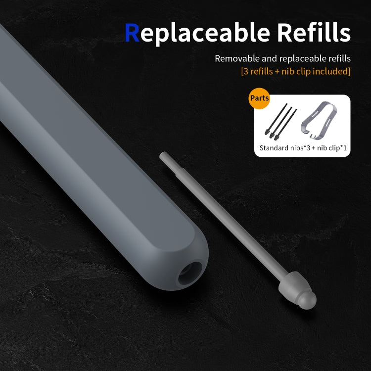 For Samsung Galaxy Z Fold6 / 5 / 4 / 3 Electromagnetic Stylus Pen with Pen Slot(Grey) - Stylus Pen by PMC TechLife | Online Shopping South Africa | PMC TechLife | Buy Now Pay Later Mobicred