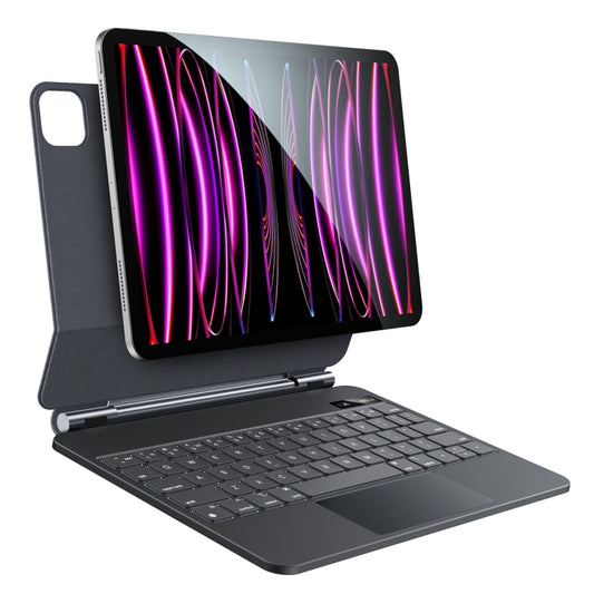 For iPad Pro 11 2022 / Air 10.9 2022 Yesido Dual-sided Clip Digital Display Magnetic Keyboard Leather Case(Black) - For iPad Pro by Yesido | Online Shopping South Africa | PMC Jewellery | Buy Now Pay Later Mobicred