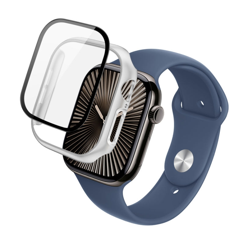 For Apple Watch Series 10 42mm imak Integrated Watch Case with Film(Silver) - Watch Cases by imak | Online Shopping South Africa | PMc TechLife | Buy Now Pay Later Mobicred