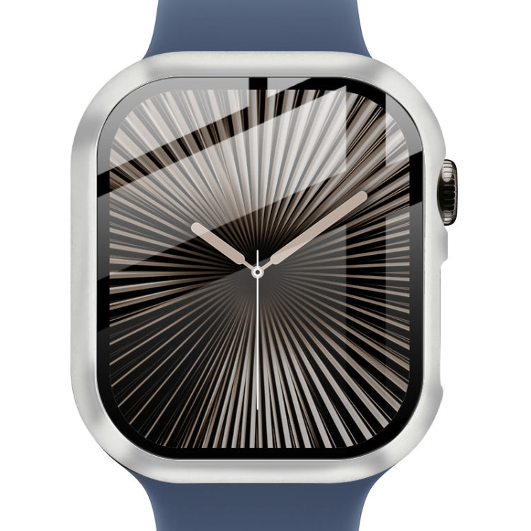 For Apple Watch Series 10 46mm imak Integrated Watch Case with Film(Silver) - free shipping - PMc TechLife - Order now!