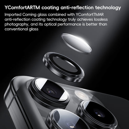 For iPhone 16 Pro Max Benks King Kong Series Corning Single Metal Lens Protective Film(Black) - iPhone 16 Pro Max Tempered Glass by Benks | Online Shopping South Africa | PMC Jewellery | Buy Now Pay Later Mobicred