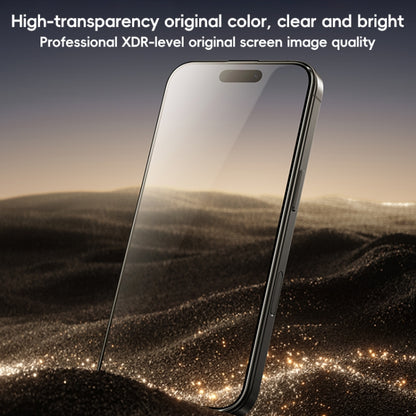 For iPhone 16 Benks Black Gold Series 3D Heat Bending Full Glue Full Coverage HD Tempered Film - iPhone 16 Tempered Glass by Benks | Online Shopping South Africa | PMC Jewellery | Buy Now Pay Later Mobicred