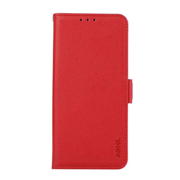 For Samsung Galaxy S25 Ultra ABEEL Side-Magnetic Litchi Pattern Leather RFID Phone Case(Red) - Galaxy S25 Ultra 5G Cases by PMC TechLife | Online Shopping South Africa | PMC TechLife | Buy Now Pay Later Mobicred