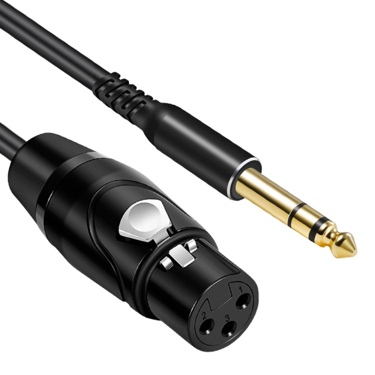 6.35mm to XRL Canon Female Dual Channel Microphone Audio Cable, Length:10m(Black) - Microphone Audio Cable & Connector by PMC Jewellery | Online Shopping South Africa | PMC Jewellery | Buy Now Pay Later Mobicred