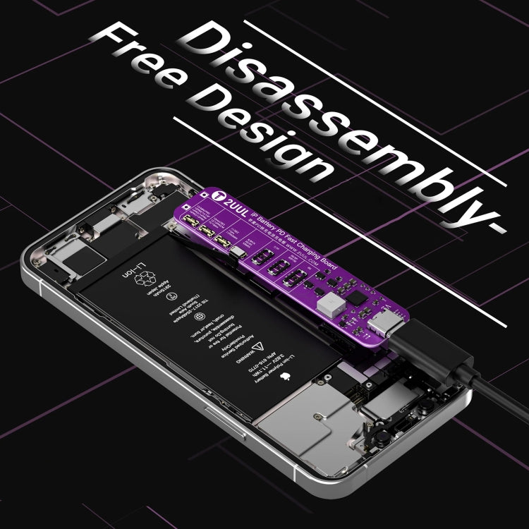 2UUL BT01 PD Fast Charging No-Disassembly Battery Activation Board for iPhone 6 to 15 Pro Max - free shipping - PMC Jewellery - Order now!