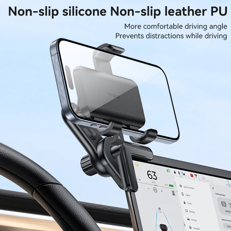 Yesido C250 Phone Clamp Holder For Car Floating Screen(Black) - Car Holders by Yesido | Online Shopping South Africa | PMC Jewellery | Buy Now Pay Later Mobicred