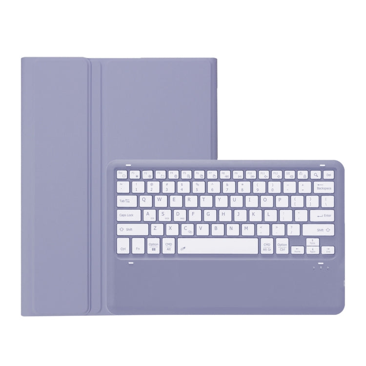 For Huawei MatePad Pro 12.2 Ultra-thin Detachable Bluetooth Keyboard Leather Tablet Case(Lavender White) - Others Keyboard by PMC Jewellery | Online Shopping South Africa | PMC Jewellery | Buy Now Pay Later Mobicred