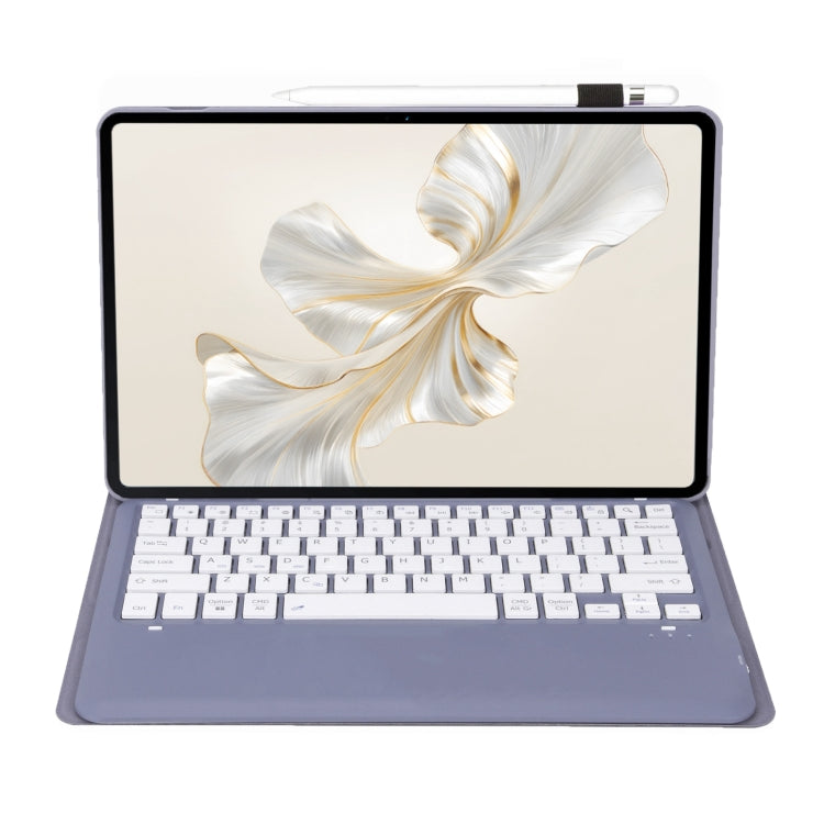 For Huawei MatePad Pro 12.2 Ultra-thin Detachable Bluetooth Keyboard Leather Tablet Case(Lavender White) - Others Keyboard by PMC Jewellery | Online Shopping South Africa | PMC Jewellery | Buy Now Pay Later Mobicred