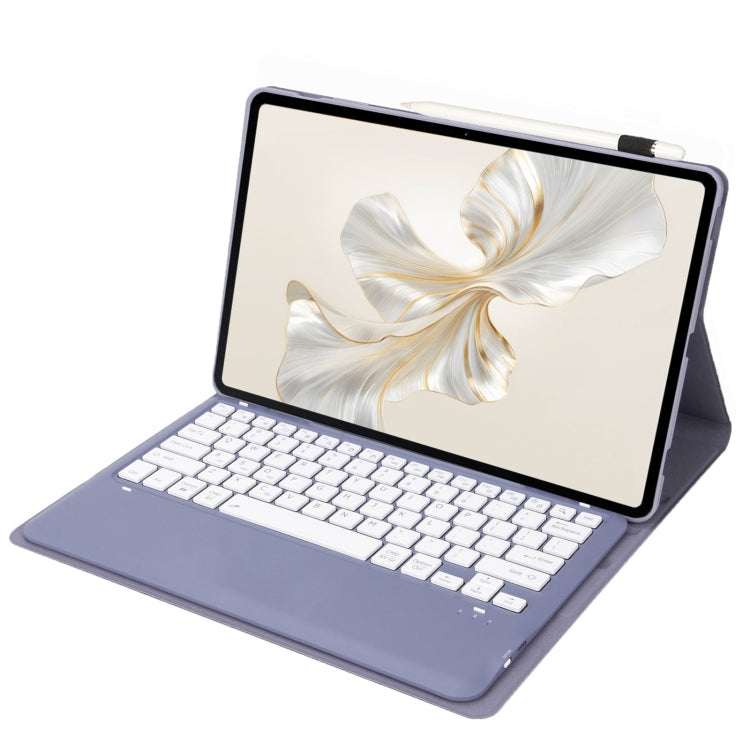 For Huawei MatePad Pro 12.2 Ultra-thin Detachable Bluetooth Keyboard Leather Tablet Case(Lavender White) - Others Keyboard by PMC Jewellery | Online Shopping South Africa | PMC Jewellery | Buy Now Pay Later Mobicred