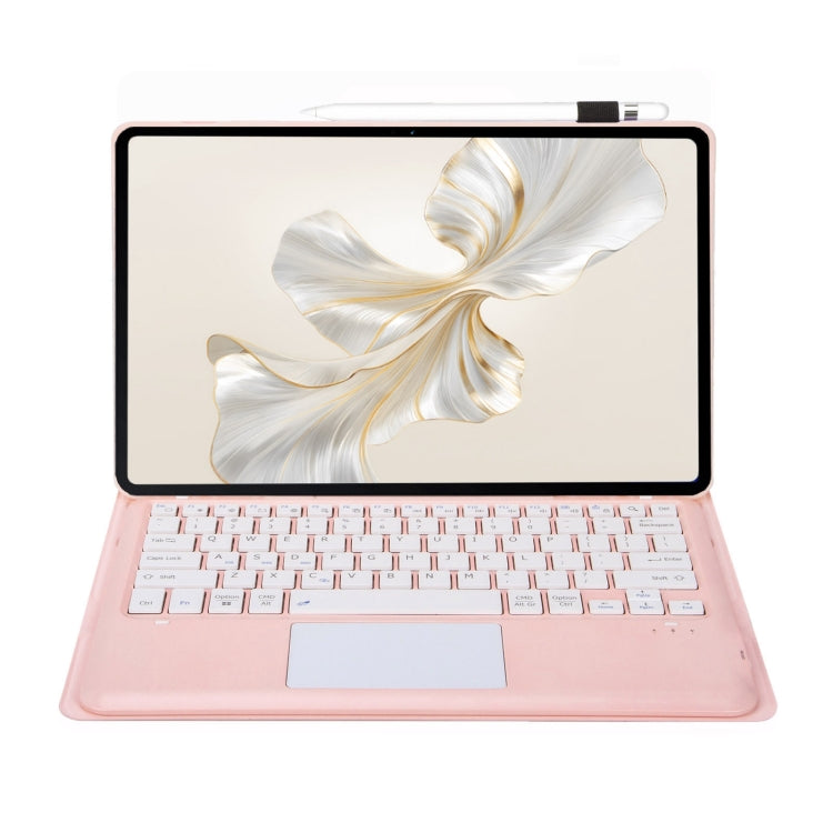 For Huawei MatePad Pro 12.2 Ultra-thin Detachable Bluetooth Keyboard Leather Tablet Case with Touchpad(Pink White) - Huawei Keyboard by PMC Jewellery | Online Shopping South Africa | PMC Jewellery | Buy Now Pay Later Mobicred