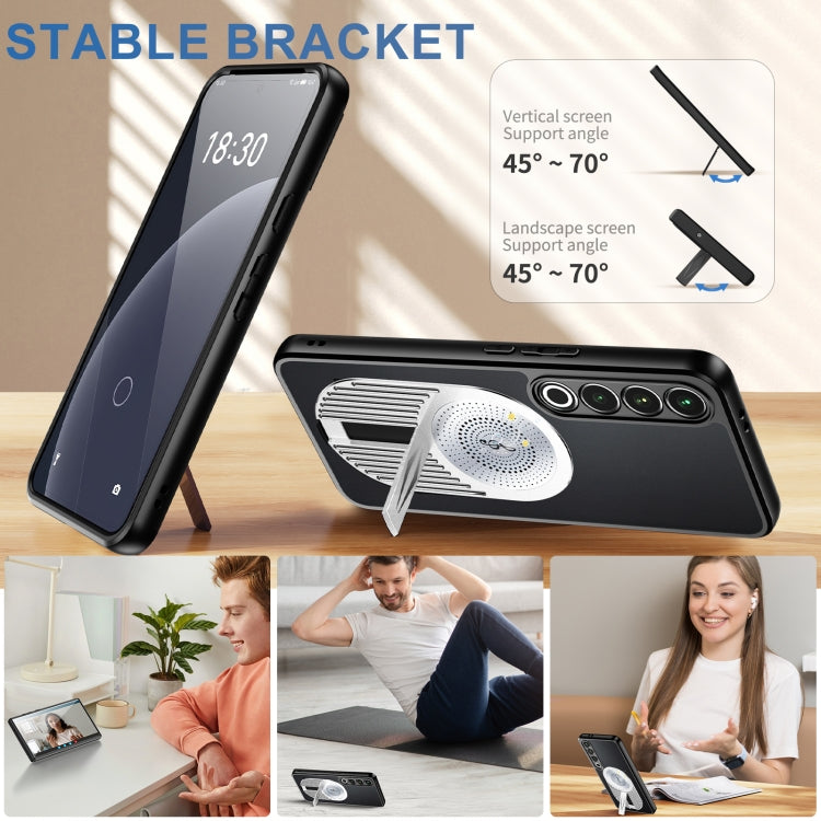 For Meizu 20 Pro Heat Dissipation Aromatherapy MagSafe Holder Phone Case(Silver) - More Brand by PMC TechLife | Online Shopping South Africa | PMC TechLife | Buy Now Pay Later Mobicred