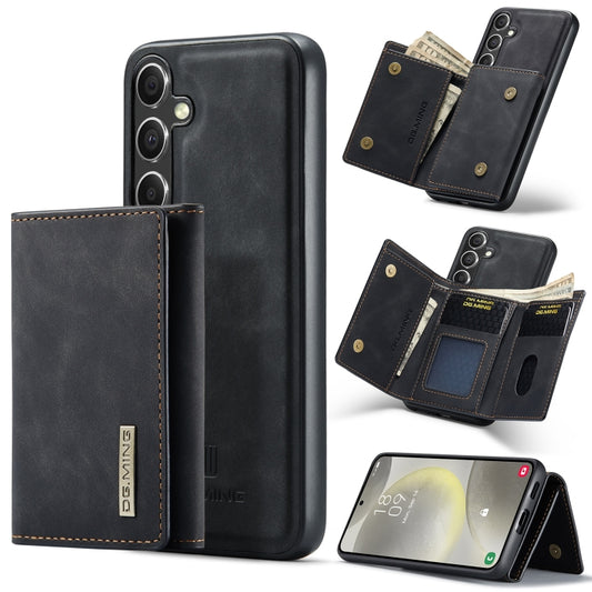 For Samsung Galaxy S24 FE 5G DG.MING M1 Series 3-Fold Multi Card Wallet + Magnetic Phone Case(Black) - Galaxy S24 FE 5G Cases by DG.MING | Online Shopping South Africa | PMC Jewellery | Buy Now Pay Later Mobicred