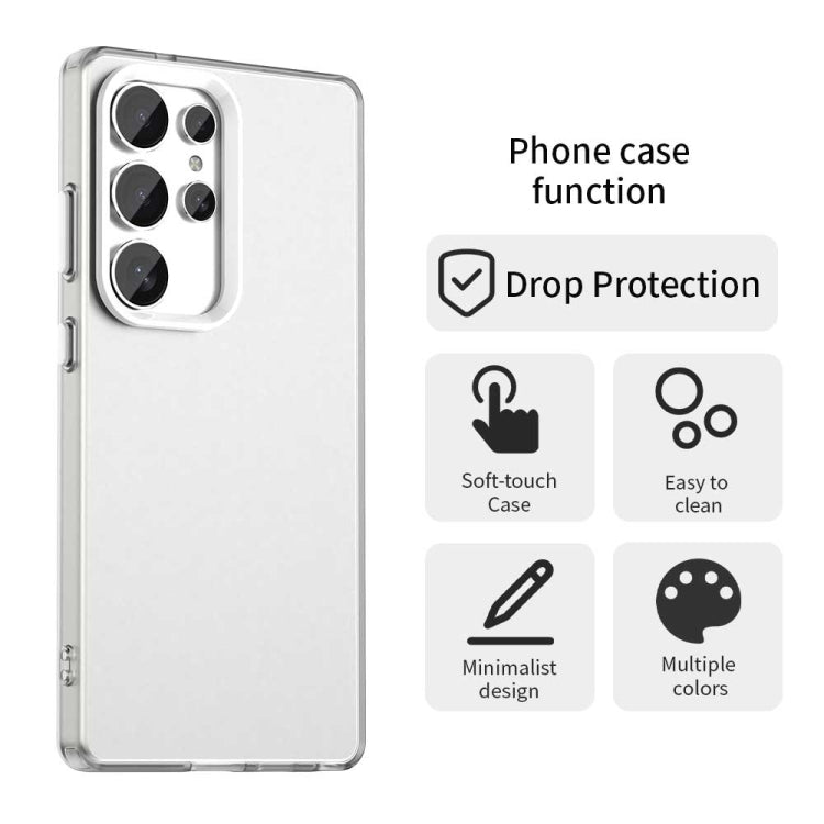 For Samsung Galaxy S25 Ultra 5G Candy PC Hybrid TPU Shockproof Phone Case(White) - Galaxy S25 Ultra 5G Cases by PMC Jewellery | Online Shopping South Africa | PMC Jewellery | Buy Now Pay Later Mobicred