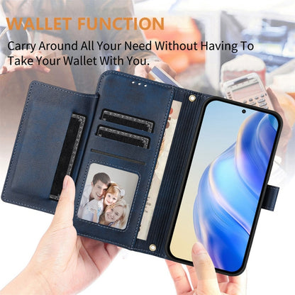 For Ulefone Note 17 Pro Multi-Card Slots Zipper Wallet Leather Phone Case(Blue) - Ulefone Cases by PMC Jewellery | Online Shopping South Africa | PMC Jewellery | Buy Now Pay Later Mobicred