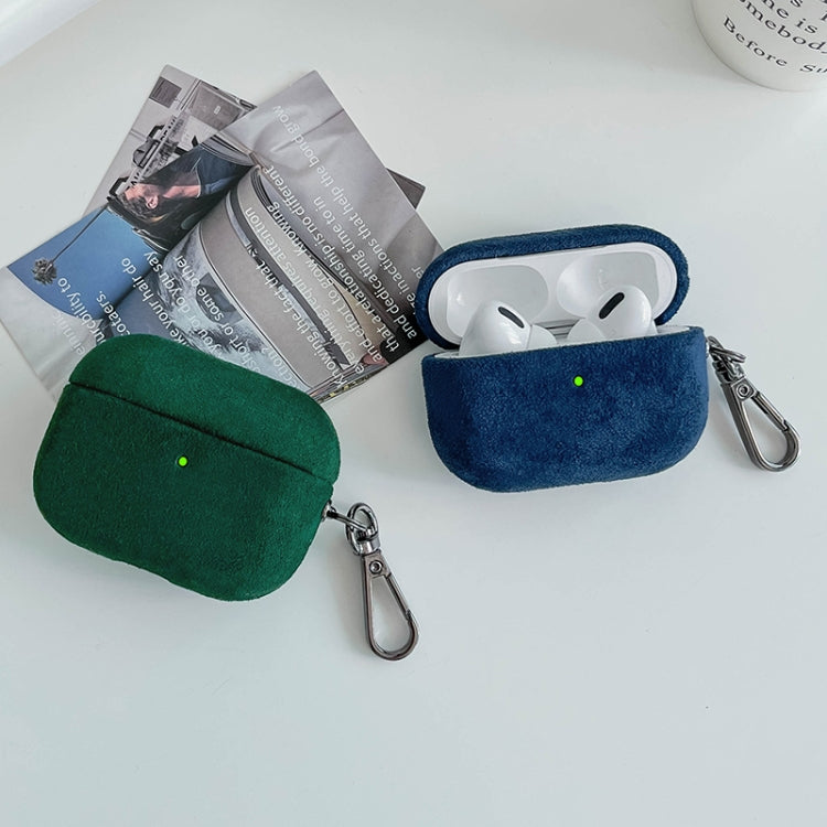 For AirPods Pro Turn Fur Bluetooth Earphone PC Protective Case(Green) - For AirPods Pro by PMC Jewellery | Online Shopping South Africa | PMC Jewellery | Buy Now Pay Later Mobicred